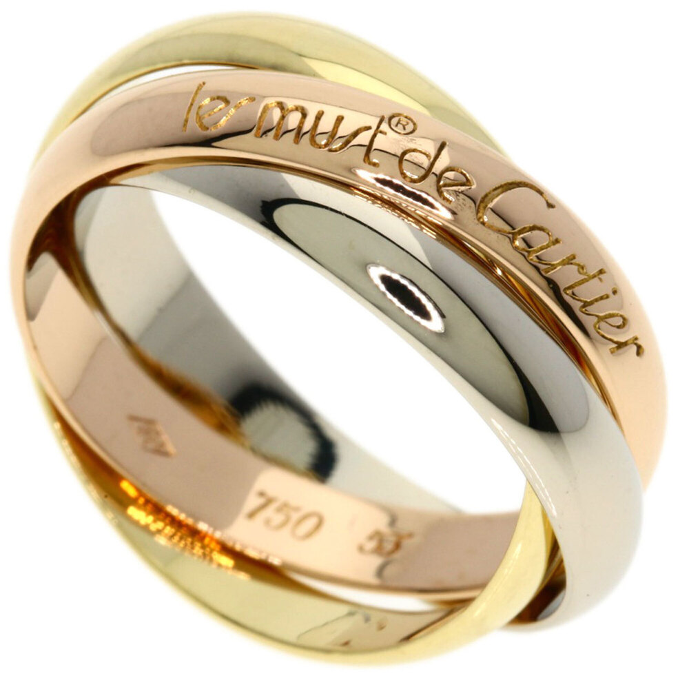 CARTIER 18k Gold Trinity Ring #53